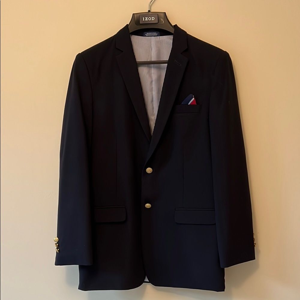 IZOD size 20 men’s navy blue blazer.